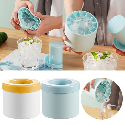 Taza de silicona para hacer cubitos de hielo