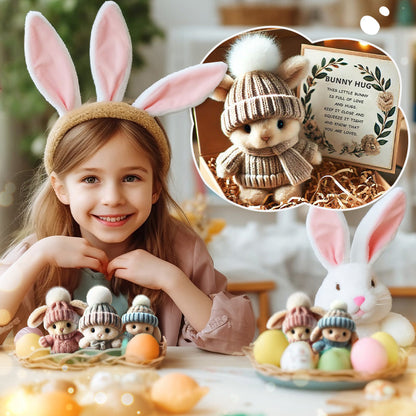 🐇- Mini conejito hecho a mano Abrazo lindo regalo de Pascua🎁