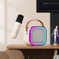 🎁Mini máquina de karaoke con micrófonos inalámbricos
