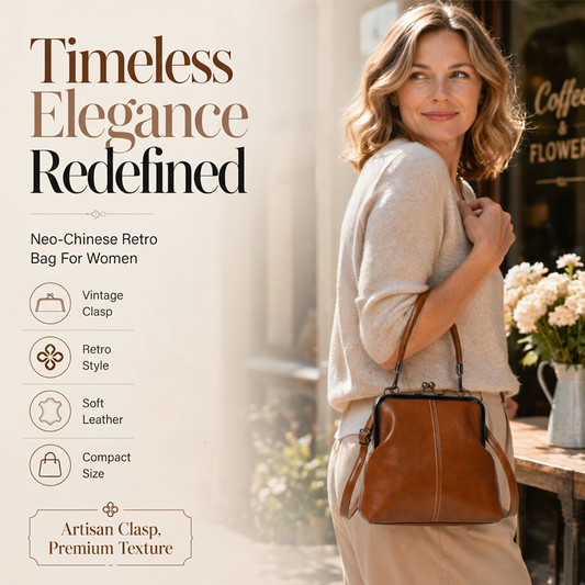 Bolso vintage con cierre Kiss-Lock: 2 en 1, para llevar y organizar