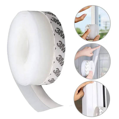 🔥🚪Burlete Adhesivo para Puertas de 5 m – Bloquea el Polvo, los Insectos y el Ruido – Flexible, Autoadhesivo y de Ajuste Universal ✨