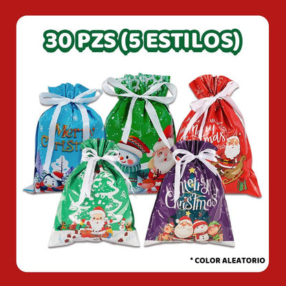 🎅🎁La mejor bolsa de regalo navideña del mundo con cordón