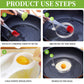 🔥Moldes de acero inoxidable para huevos fritos (5 unidades)