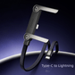 💥 Cable cargador con soporte invisible 2 en 1: cable de carga rápida de 240 W con soporte para teléfono integrado.