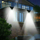 ☀️Lámpara solar LED con sensor de movimiento – 100 LEDs, 1200 lúmenes, IP65 impermeable y 3 modos. ¡Ilumina tu jardín sin coste eléctrico! ✨🔋