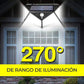 ☀️Lámpara solar LED con sensor de movimiento – 100 LEDs, 1200 lúmenes, IP65 impermeable y 3 modos. ¡Ilumina tu jardín sin coste eléctrico! ✨🔋