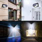 ☀️Lámpara solar LED con sensor de movimiento – 100 LEDs, 1200 lúmenes, IP65 impermeable y 3 modos. ¡Ilumina tu jardín sin coste eléctrico! ✨🔋