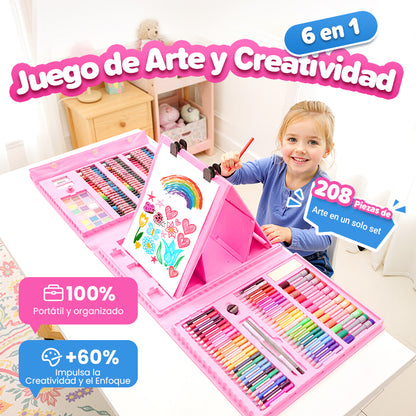 🔥Set de arte creativo de lujo 6 en 1 🧑‍🎨 (Regalo ideal para niños) ¡Todos los niños son artistas!