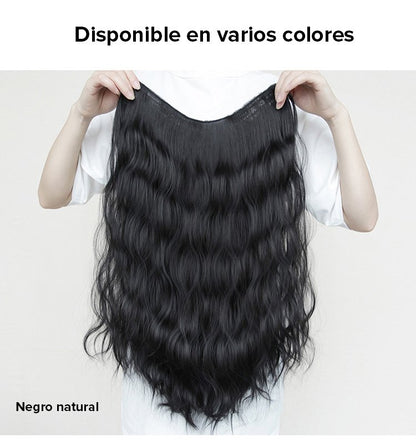 Extensiones de cabello con clip en forma de U con efecto de ondas de agua