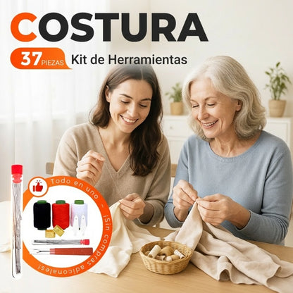 Juego de herramientas de costura de 37 piezas