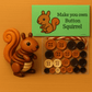 🎨 Adornos de animales con botones para hacer tú mismo: kit de manualidades creativas para niños, desarrolla la motricidad fina y la creatividad 🧵📦