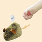 Juguete de peluche para gatos con forma de ratón y sonido