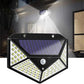 ☀️Lámpara solar LED con sensor de movimiento – 100 LEDs, 1200 lúmenes, IP65 impermeable y 3 modos. ¡Ilumina tu jardín sin coste eléctrico! ✨🔋