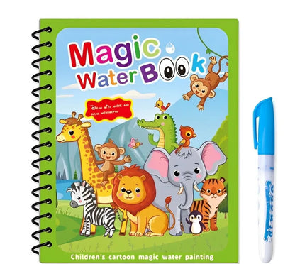 Libro Montessori para colorear y dibujar con agua