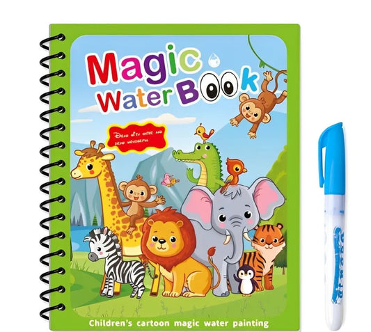 Libro Montessori para colorear y dibujar con agua