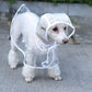 Chubasquero transparente para perros