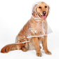Chubasquero transparente para perros