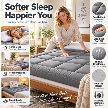 Cubrecama acolchado y suave 🛏️ Una capa de comodidad como una nube: duérmete envuelto en suavidad y despierta renovado ✨