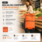 🛒🔥Carro de la compra plegable 2 en 1 – Práctico, ligero y resistente – Perfecto para la compra diaria, el mercado o el hogar 🥰✨