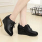 Zapatos de cuero PU elegantes, transpirables y antideslizantes para mujer