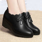 Zapatos de cuero PU elegantes, transpirables y antideslizantes para mujer