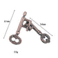 Dificultad elevada: anillo de rompecabezas de metal, solo para mentes con un CI superior a 120.