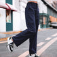 Pantalón cargo de cintura alta y bolsillos múltiples para mujer