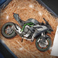 1:9 Modelo de motocicleta de aleación H2R/H2