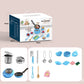 🎁[El mejor regalo para un niño]🍳Mini juguetes de cocina para niños - Juego de 22 piezas