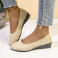 Elegantes zapatos de cuña con tacón bajo antideslizantes y ligeros