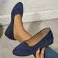 Elegantes zapatos de cuña con tacón bajo antideslizantes y ligeros