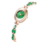 Reloj con pulsera de circonitas de colores para mujer