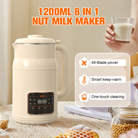 MÁQUINA PARA LECHES VEGETALES 8 EN 1 • CAPACIDAD: 1200 ML