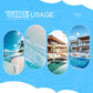 Sillón flotante inflable con rayas para piscina
