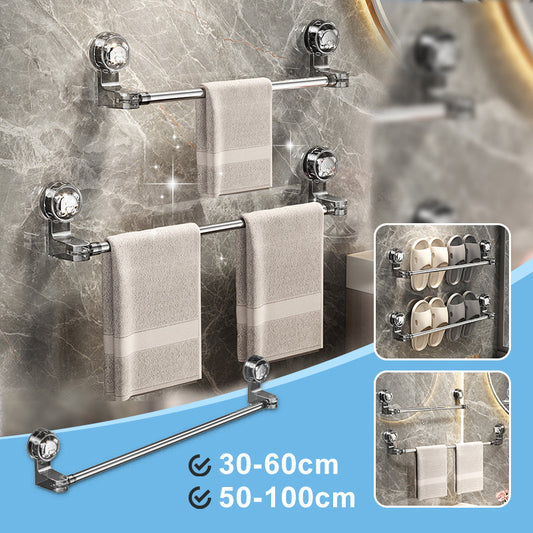 ✨Oferta por tiempo limitado✨Barra toallero ajustable con ventosa