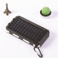 Banco de Energía Portátil de 20000mAh con Cargador Solar y Linterna LED.