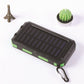 Banco de Energía Portátil de 20000mAh con Cargador Solar y Linterna LED.