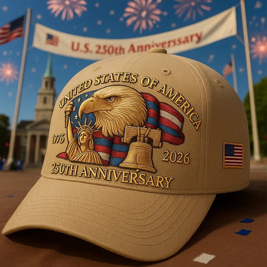 Gorra del 250.° Aniversario de Estados Unidos - Eagle & Liberty 🎁