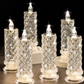 Velas LED de cristal: románticas luces nocturnas de mesa