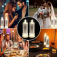 Velas LED de cristal: románticas luces nocturnas de mesa