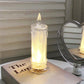 Velas LED de cristal: románticas luces nocturnas de mesa