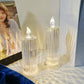 Velas LED de cristal: románticas luces nocturnas de mesa