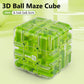 Divertido rompecabezas de cubo rodante con laberinto en 3D