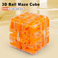 Divertido rompecabezas de cubo rodante con laberinto en 3D