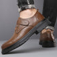 Zapatos Transpirables de Cuero PU para Hombre, Estilo Retro con Suela Blanda