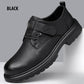 Zapatos Transpirables de Cuero PU para Hombre, Estilo Retro con Suela Blanda