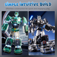 Juguete robot y coche magnético transformable 9 en 1