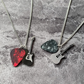 Collar con Púa de Guitarra de Acero de Titanio