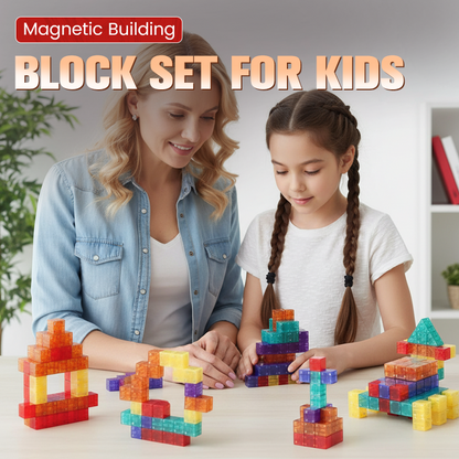 Juego de bloques de construcción magnéticos para niños