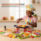 🎁 Regalo Navideño Perfecto: Set de Parrilla BBQ Realista para Niños con Comida de Juguete ✨